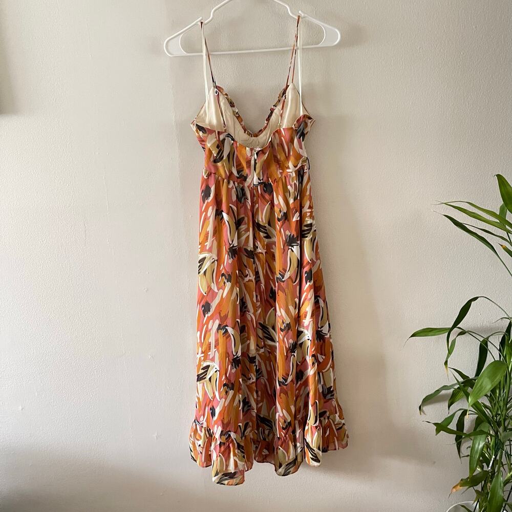 Hello Molly Womens 4 Painted By The Sun Sundress Multicolor Floral Casual - Picture 2 of 10